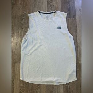 New Balance Men's White Tank Top